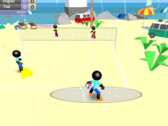 Joc Stickman Beach Volleyball on-line