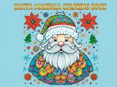 Joc Santa Mandala Coloring Pages on-line