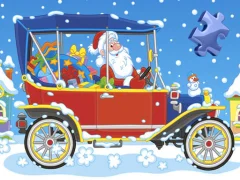 Joc Christmas Cars Jigsaw on-line