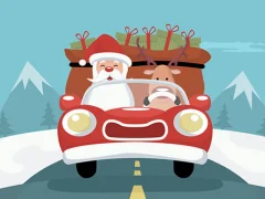 Joc Santa Giving Presents Jigsaw on-line