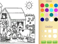Joc Farm Coloring Book For Kids on-line