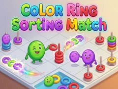 Joc Color Ring Sorting Match on-line