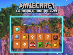 Joc Minecraft Card Matching Puzzle on-line