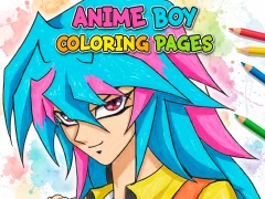 Joc Anime Boy Coloring Pages on-line