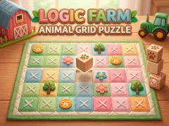 Joc Logic Farm: Animal Grid Puzzle on-line