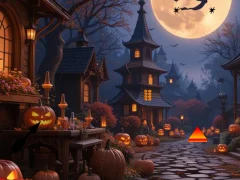 Joc Halloween Spider Web Treasure Escape on-line