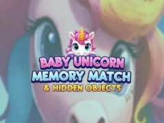 Joc Baby Unicorn Memory Match & Hidden Objects on-line