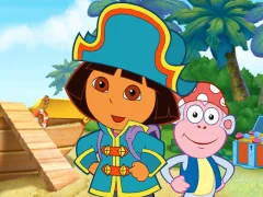 Joc Dora The explorer Dora's Pirate Boat Treasure Hunt on-line