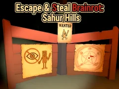 Joc Escape & Steal Brainrot: Sahur Hills on-line