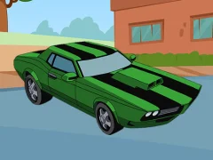 Joc Ben 10 Car Jigsaw on-line