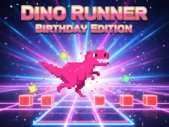 Joc Dino Runner Birthday Edition on-line