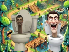Joc Skibidi Toilet Cross The Road on-line