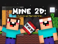 Joc Mine 2D Survival Herobrine on-line