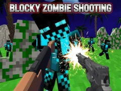 Joc Blocky Zombie Shooting on-line