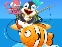 Joc Baby Penguin Fishing on-line
