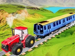 Joc Chain Tractor Train Towing Game 3D on-line