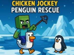 Joc Jockey de pui: salvare la pinguin on-line