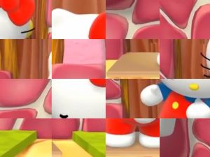 Joc Hello Kitty Video Puzzle on-line