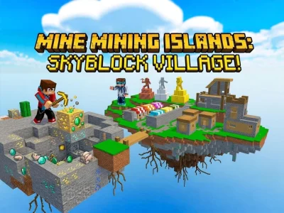Joc Mine Mining Islands: Skyblock Village! on-line