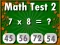 Joc Math Test 2 on-line