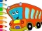 Joc Coloring Book: Bus on-line