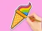 Joc Coloring Book: Rainbow Ice Cream on-line