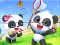 Joc Jigsaw Puzzle: Baby Panda Spring Outing on-line