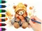 Joc Coloring Book: Autumn Bear on-line