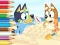 Joc Coloring Book: Bluey On The Beach on-line