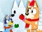 Joc Jigsaw Puzzle: Bluey Christmas Snowman on-line