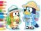 Joc Coloring Book: Bluey Camping on-line