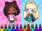 Joc Coloring Book: Aha World Sporty Girl on-line