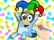 Joc Coloring Book: Clown Bluey on-line