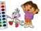 Joc Dora The Explorer Coloring Book on-line