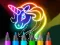 Joc Learn to Draw Glow Cartoon on-line