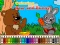 Joc Coloring book: Bear and rabbit on-line