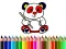 Joc Back To School: Panda Coloring on-line
