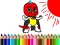Joc Back To School: Mask Boy Coloring on-line