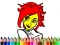 Joc Back To School: Cute Girl Coloring on-line
