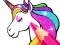 Joc Unicorn Coloring Book Glitter on-line