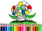 Joc Back to School: Flowers Coloring on-line