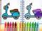 Joc Cute Bike Coloring Book on-line