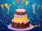Joc Birthday cake puzzle on-line