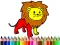 Joc Back To School: Lion Coloring Book on-line