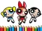 Joc PowerPuff Girls Coloring Book on-line