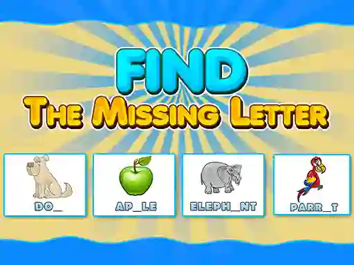Joc Find The Missing Letter on-line