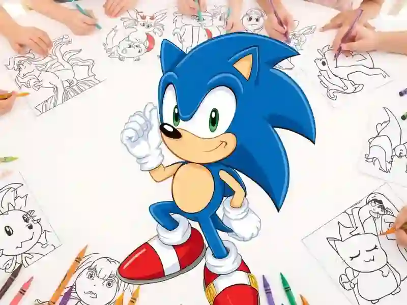 Joc Sonic Coloring on-line