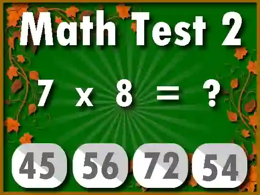 Joc Math Test 2 on-line
