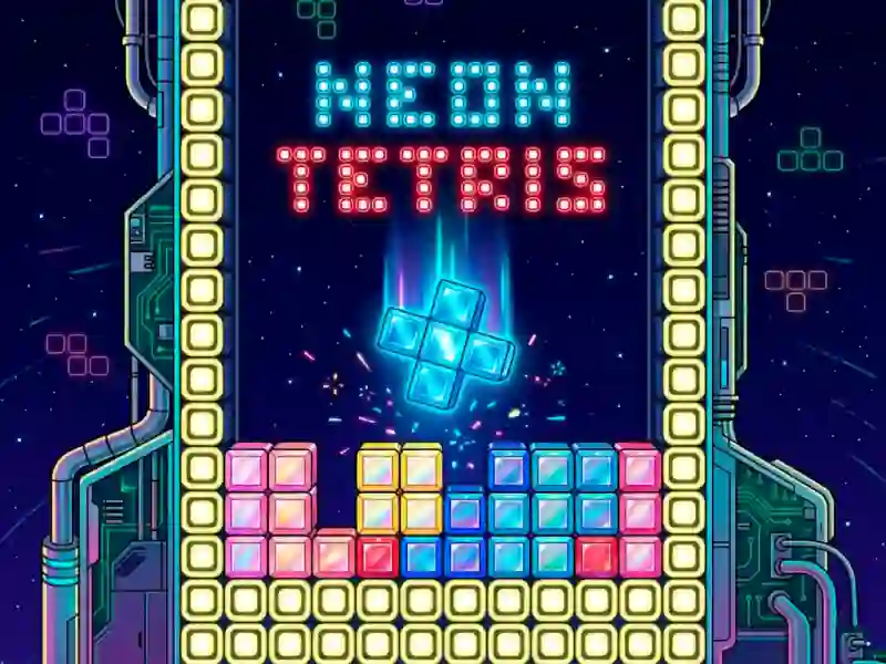 Joc Neon Tetris on-line