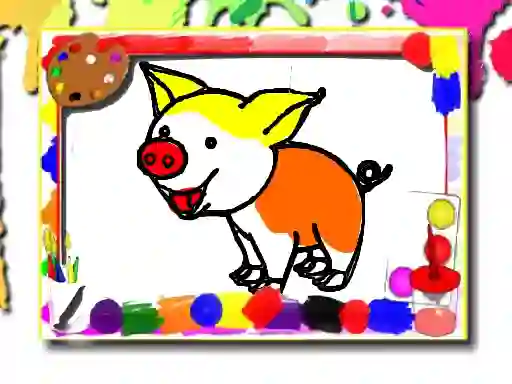 Joc Pigs Coloring Book on-line